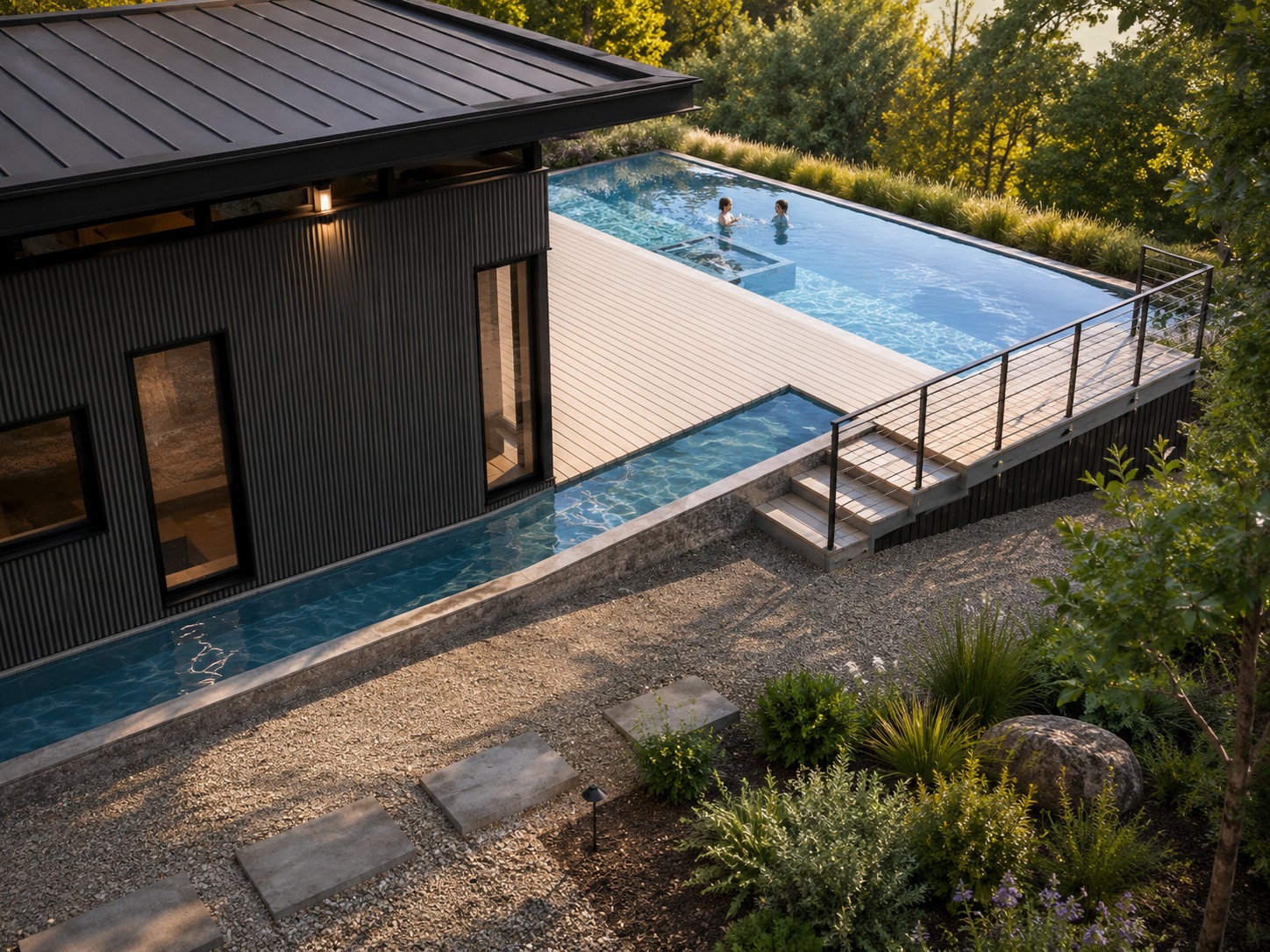 Piscina terminada, proyecto 3
