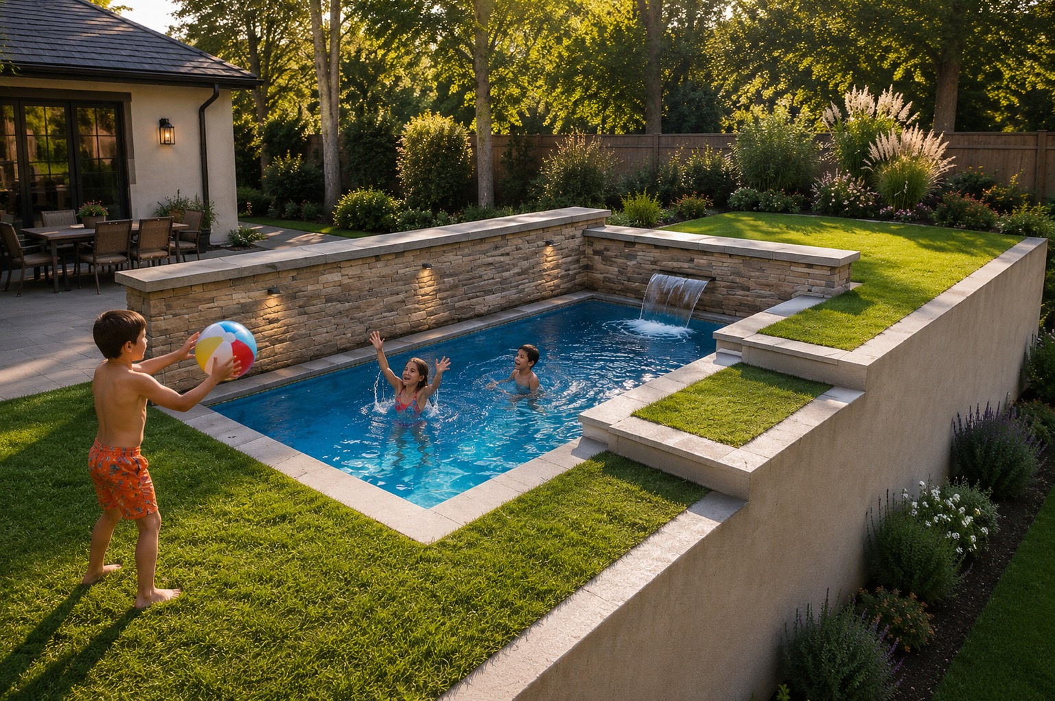 Piscina terminada, proyecto 1
